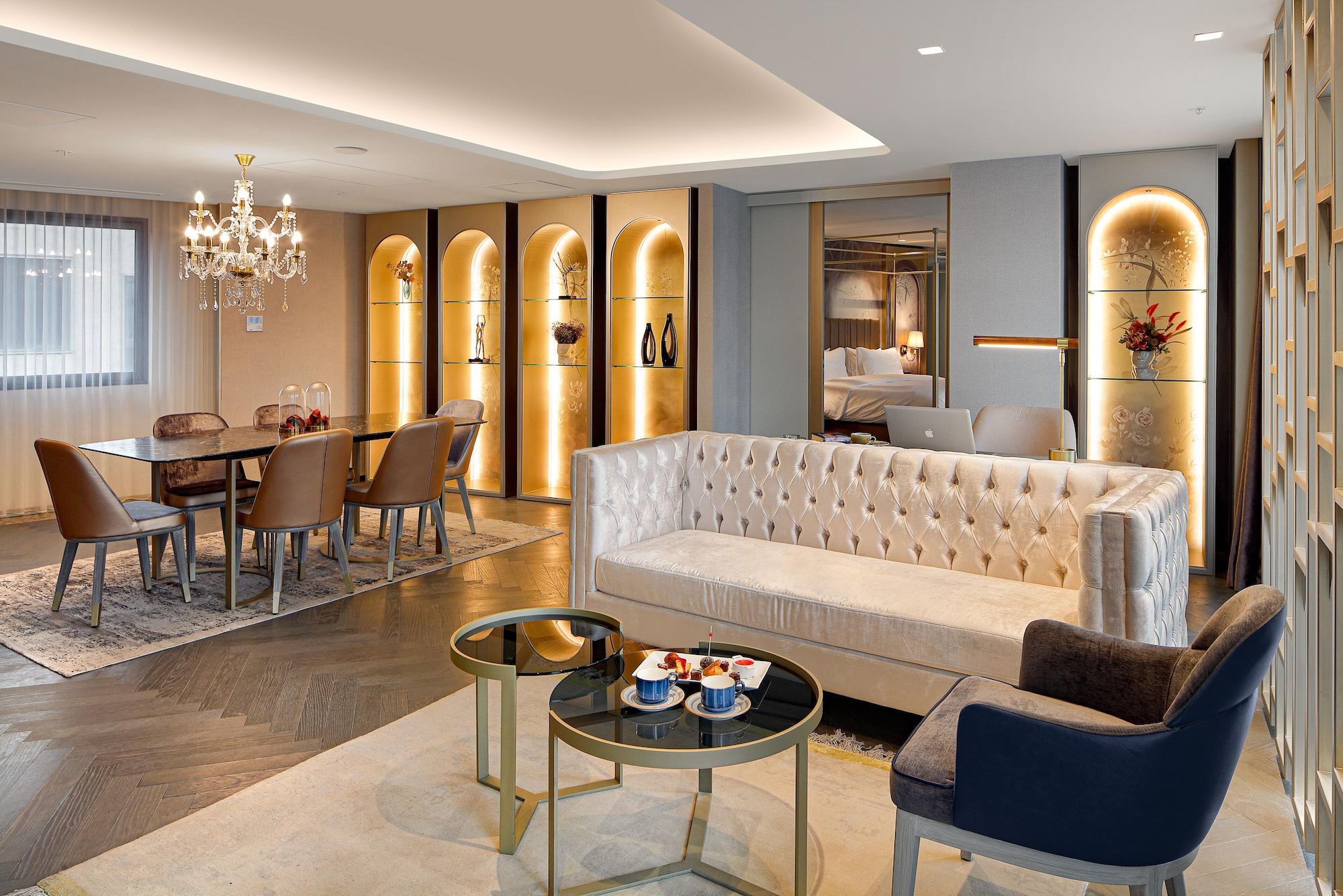 Hotel Wanda Vista Istanbul Exterior foto The interior of a suite at the Mandarin Oriental, London